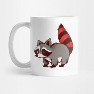 Cute Raccoon Drawing Mug